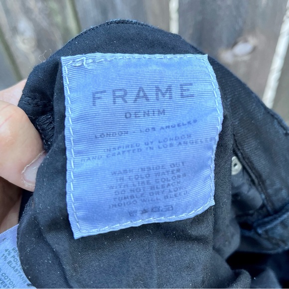 🎉HP🎉 *Frame Denim | L'Homme Black Skinny Jeans RN 139021 Cut 166500 Size 33 - Picture 10 of 11